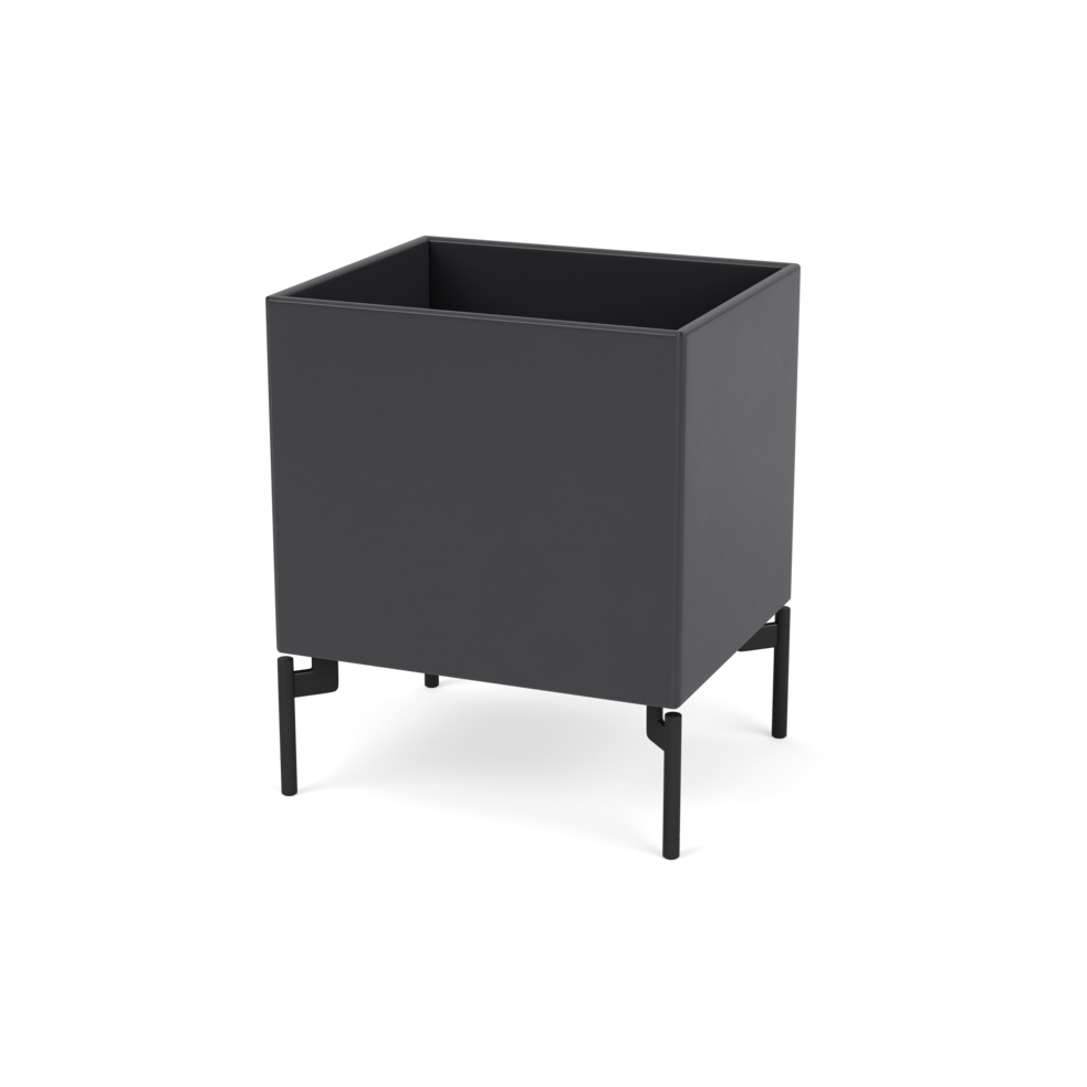 Plantekasse B35,4 cm fra Montana (Dybde: 30 cm, Anthracite, Inkl. ben – black)