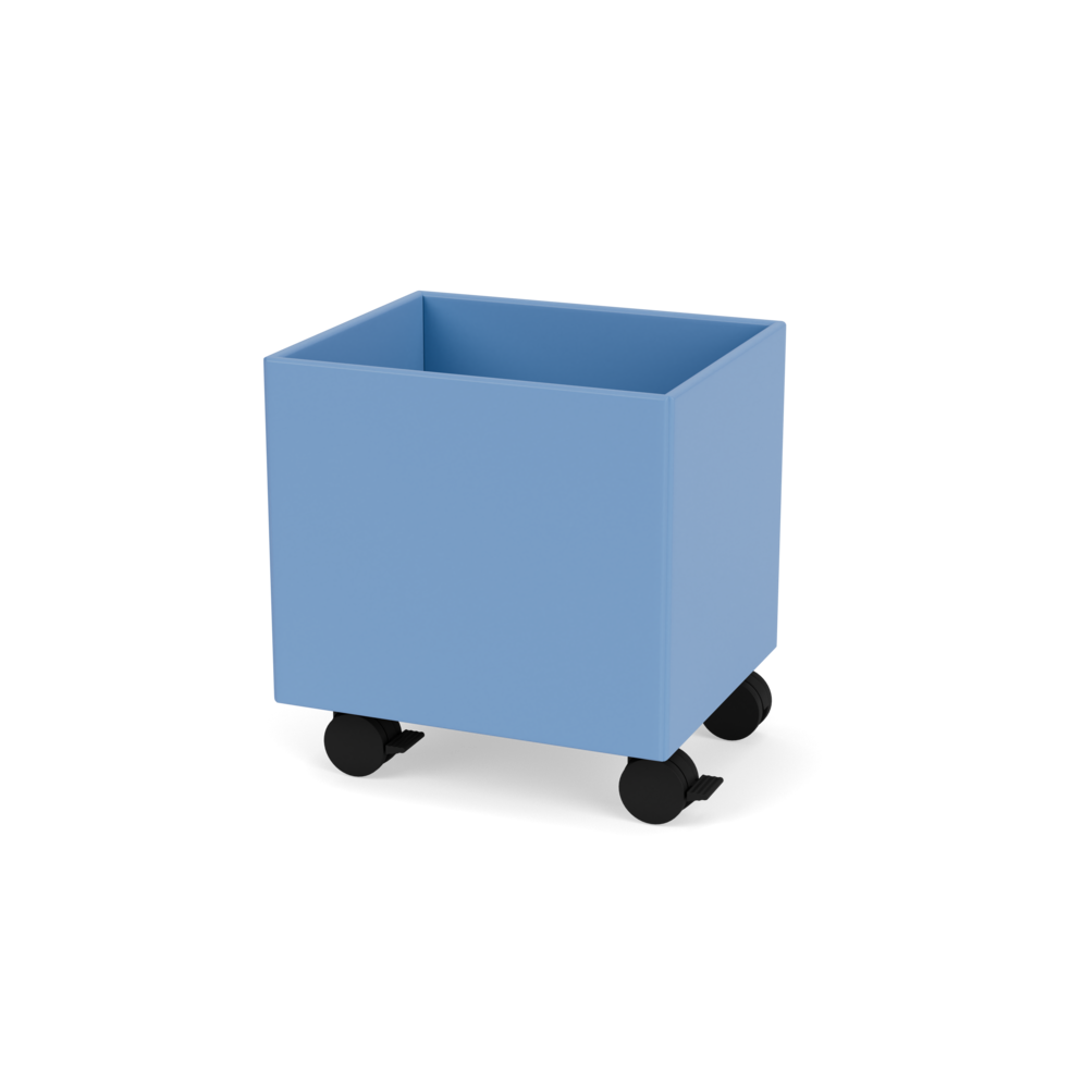 Plantekasse B35,4 cm fra Montana (Dybde: 30 cm, Azure, Inkl. hjul)