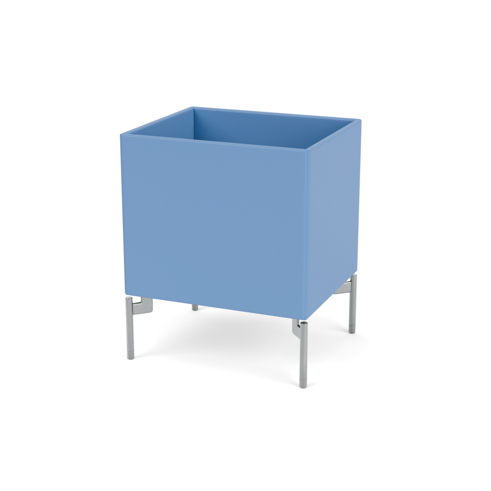 Plantekasse B35,4 cm fra Montana (Dybde: 30 cm, Azure, Inkl. ben – krom)