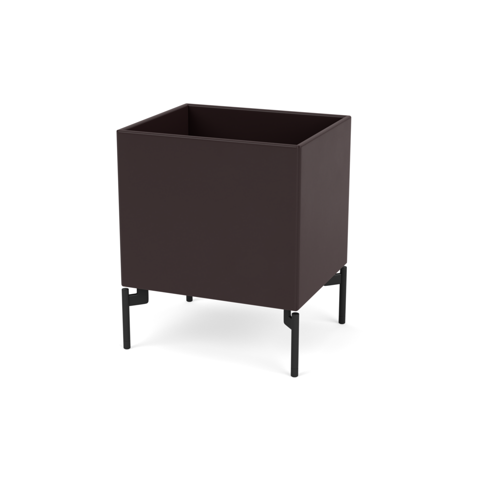 Plantekasse B35,4 cm fra Montana (Dybde: 30 cm, Balsamic, Inkl. ben – black)