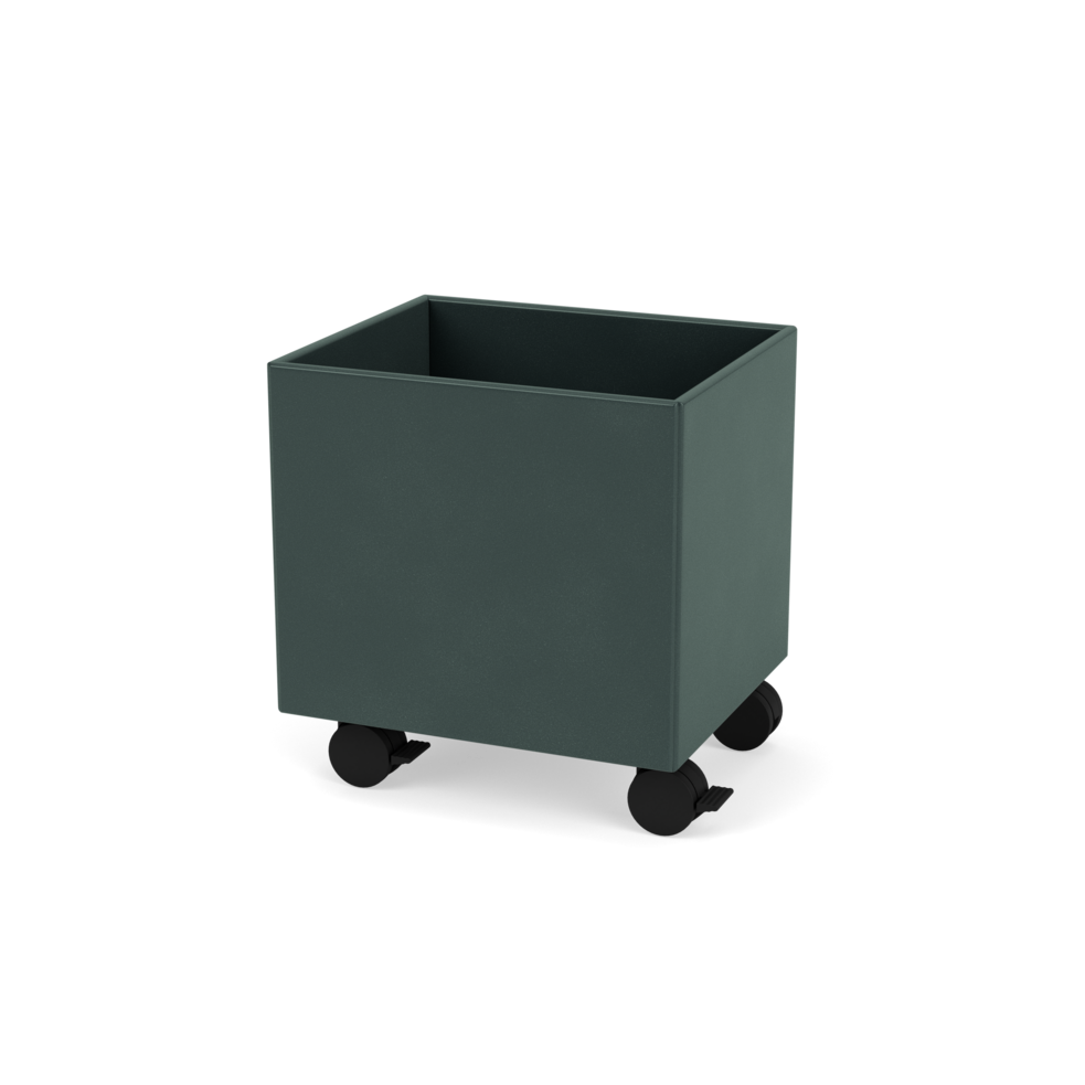 Plantekasse B35,4 cm fra Montana (Dybde: 30 cm, Black Jade, Inkl. hjul)