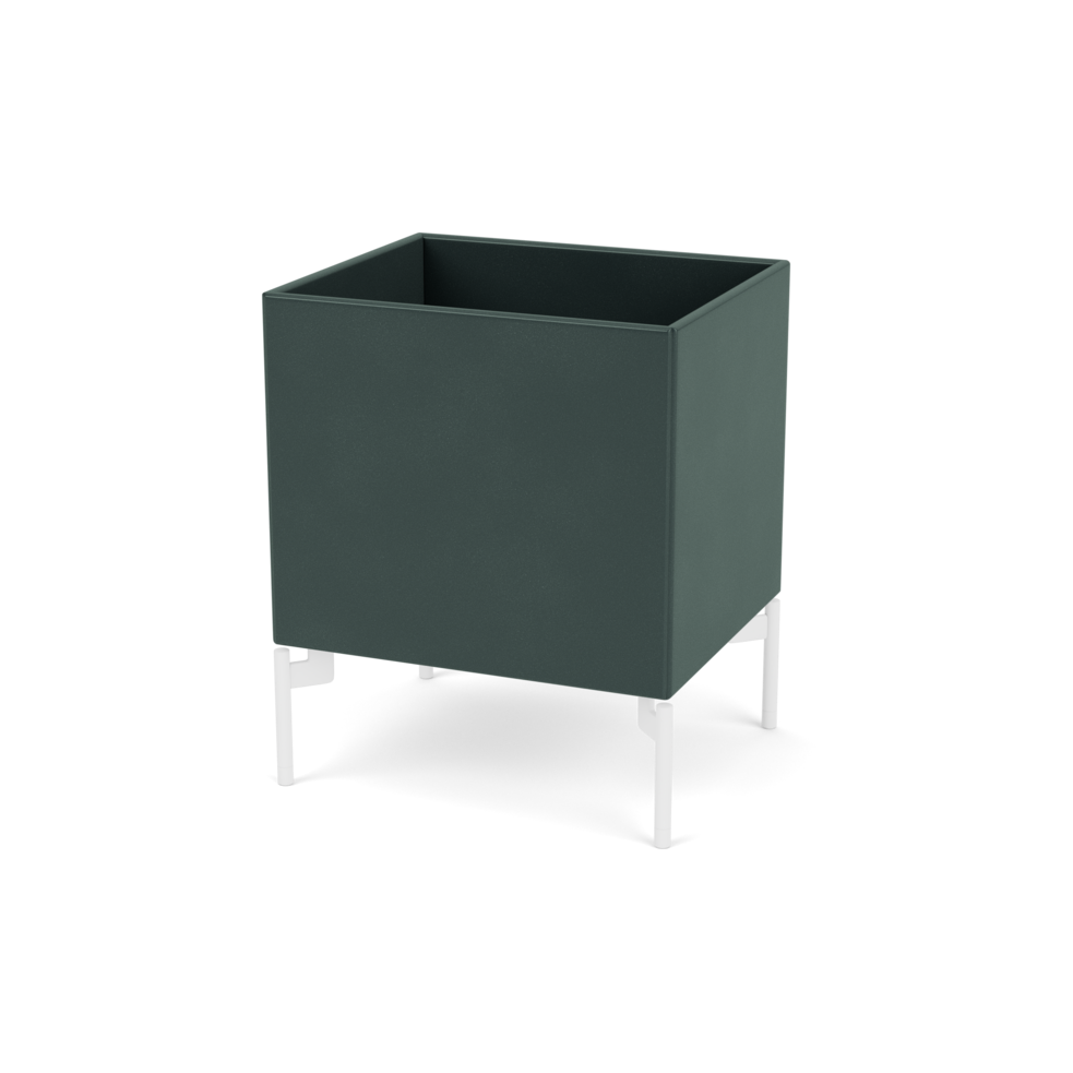 Plantekasse B35,4 cm fra Montana (Dybde: 30 cm, Black Jade, Inkl. ben – snow)