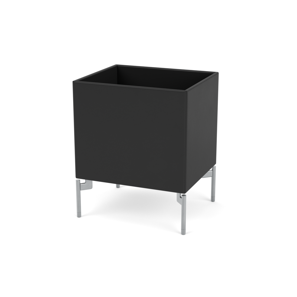 Plantekasse B35,4 cm fra Montana (Dybde: 30 cm, Black, Inkl. ben – krom)