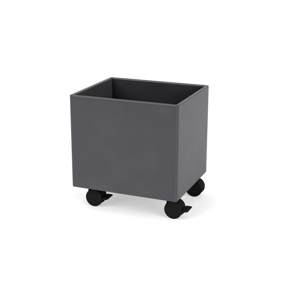 Plantekasse B35,4 cm fra Montana (Dybde: 30 cm, Coal, Inkl. hjul)