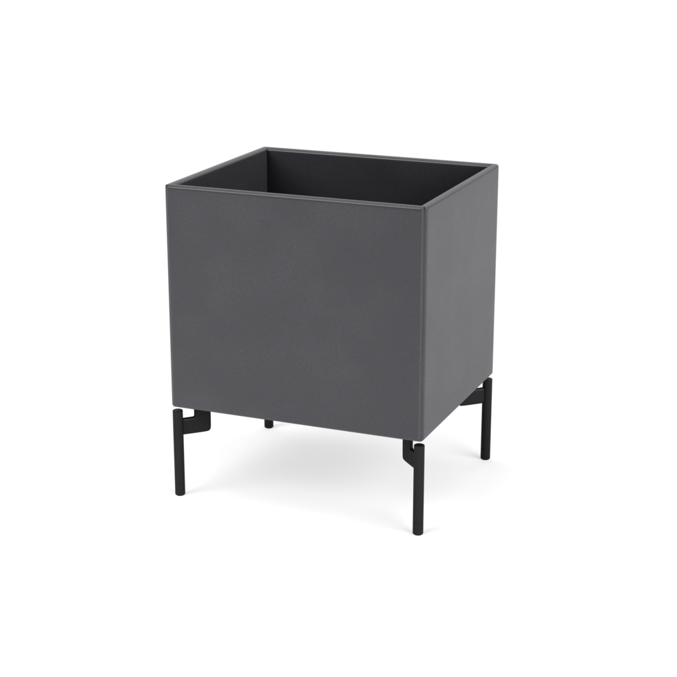 Plantekasse B35,4 cm fra Montana (Dybde: 30 cm, Coal, Inkl. ben – black)