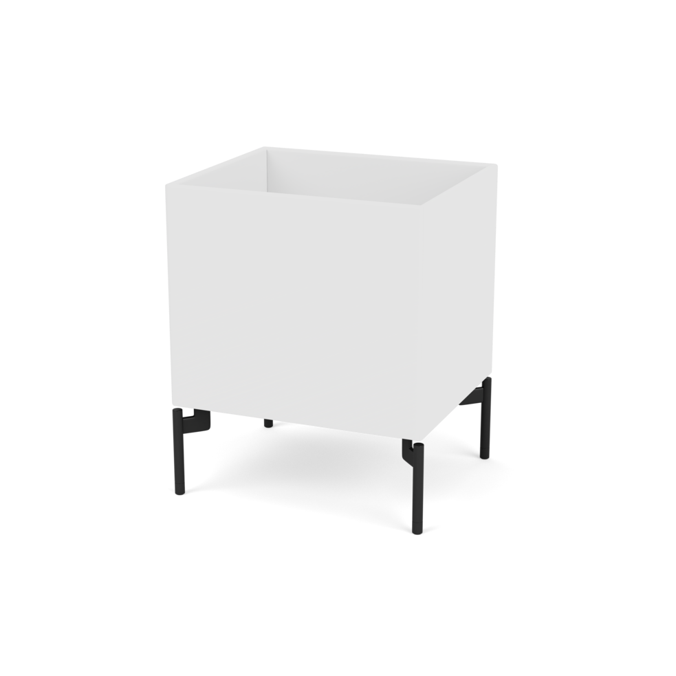 Plantekasse B35,4 cm fra Montana (Dybde: 30 cm, New white, Inkl. ben – black)