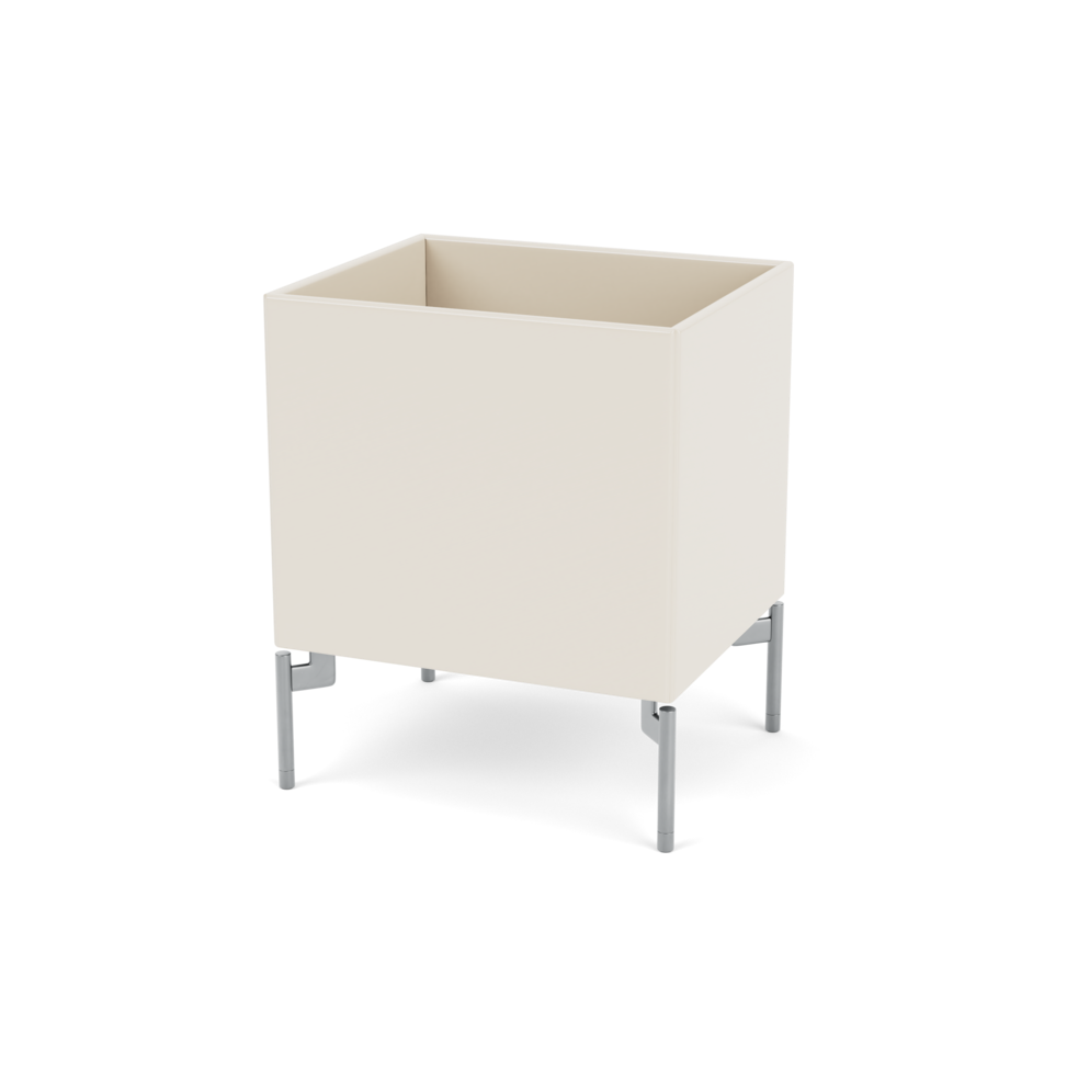 Plantekasse B35,4 cm fra Montana (Dybde: 30 cm, Oat, Inkl. ben – krom)