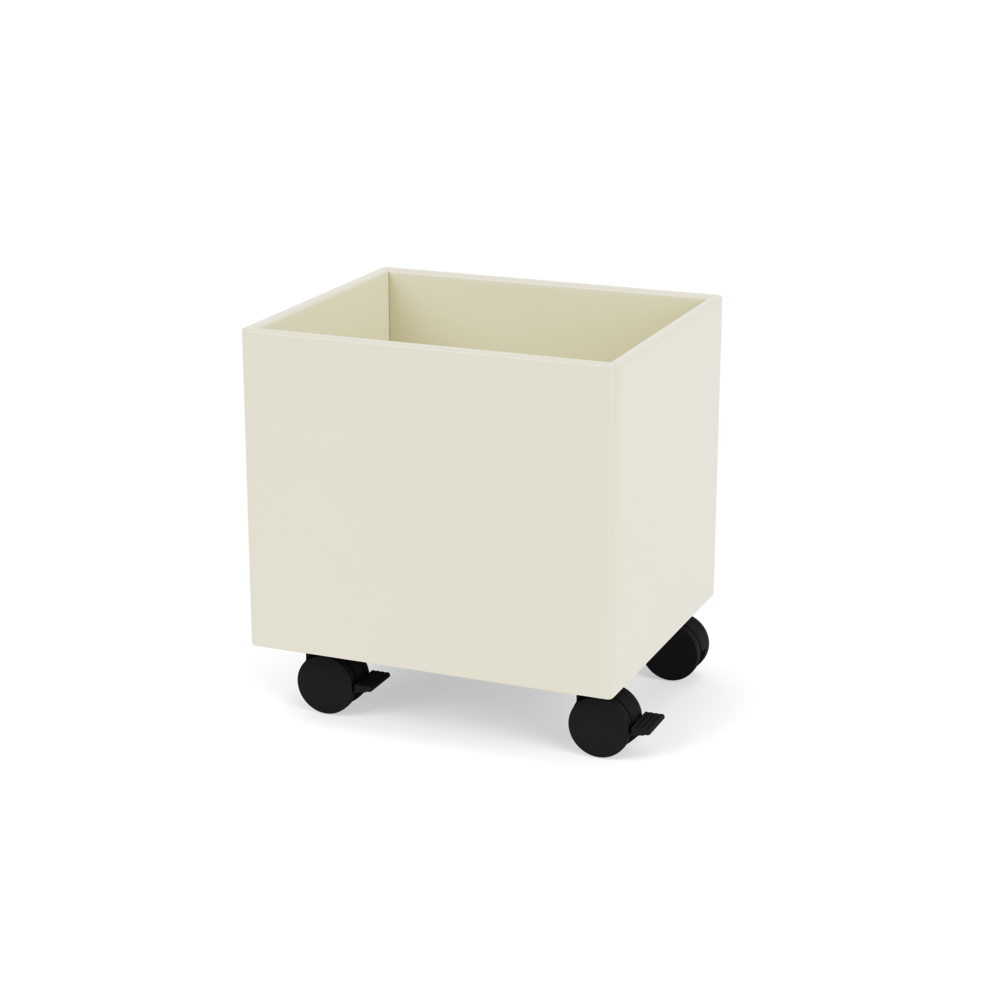 Plantekasse B35,4 cm fra Montana (Dybde: 30 cm, Vanilla, Inkl. hjul)