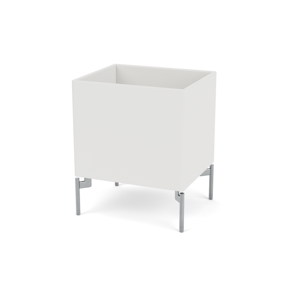 Plantekasse B35,4 cm fra Montana (Dybde: 30 cm, Hvid (white 01), Inkl. ben – krom)