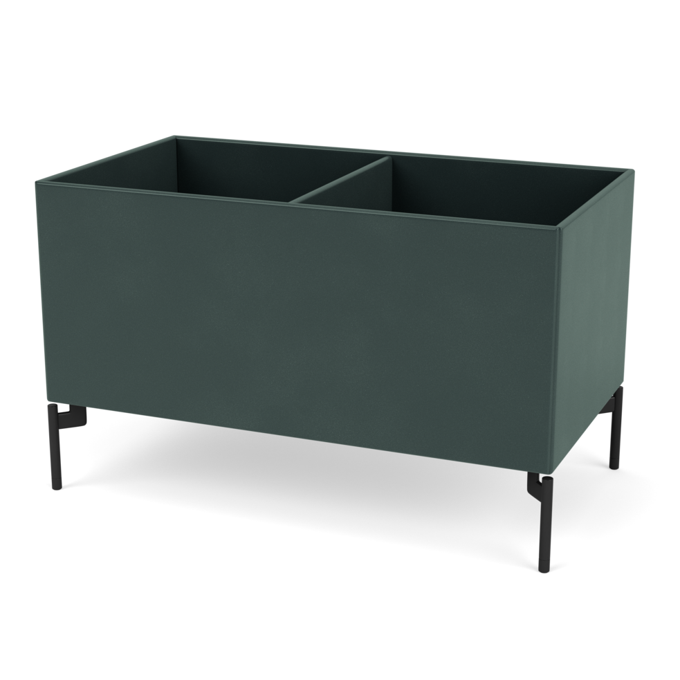 Plantekasse B69,6 cm fra Montana (Dybde: 38 cm, Black Jade, Inkl. ben – black)