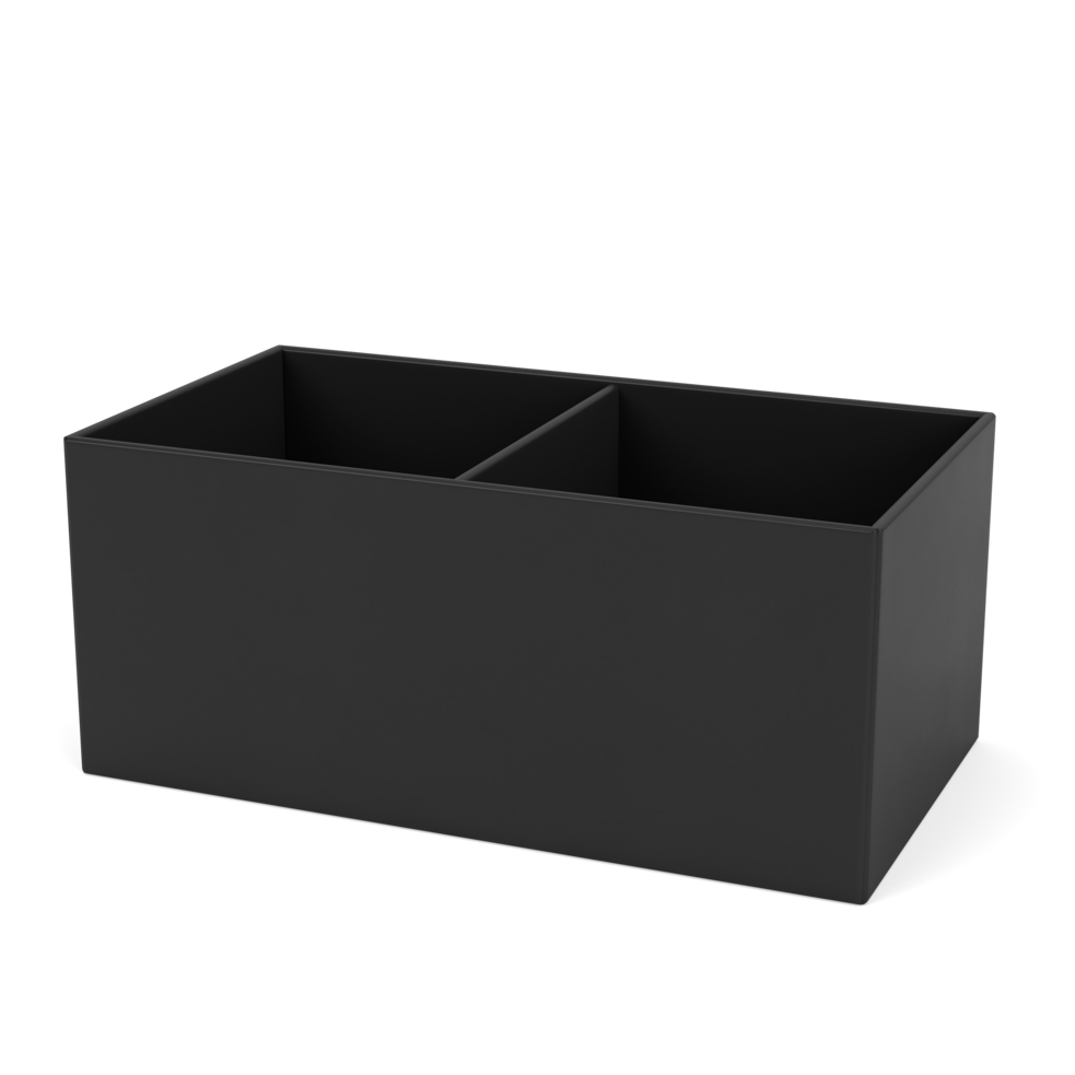 Plantekasse B69,6 cm fra Montana (Dybde: 38 cm, Black, Ingen tilføjelse)