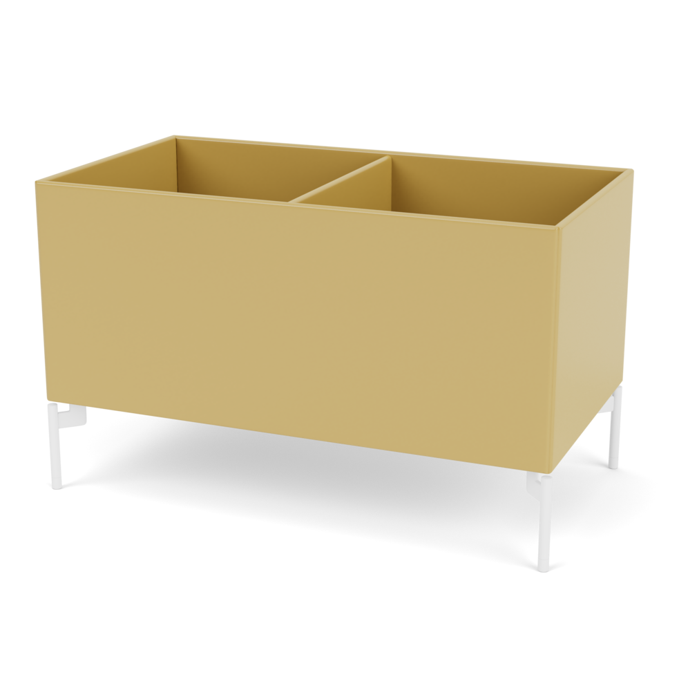 Plantekasse B69,6 cm fra Montana (Dybde: 38 cm, Cumin, Inkl. ben – snow)