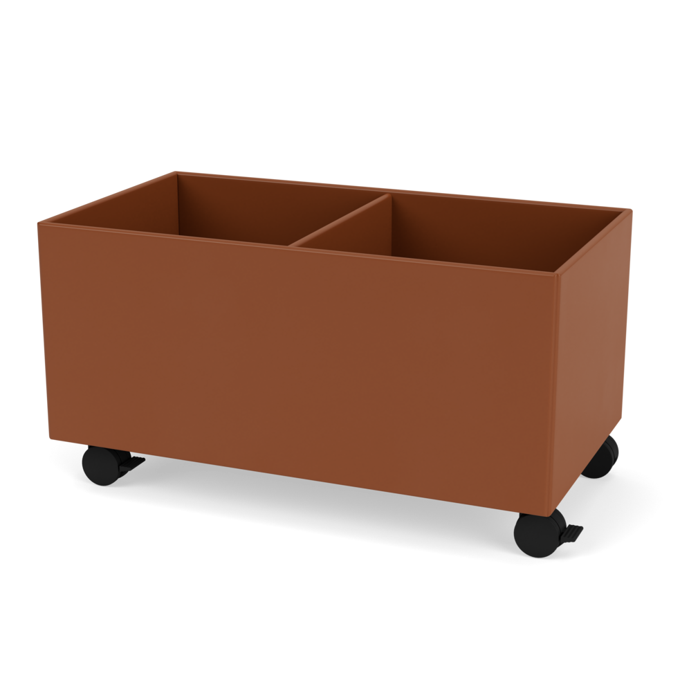 Plantekasse B69,6 cm fra Montana (Dybde: 38 cm, Hazelnut, Inkl. hjul)