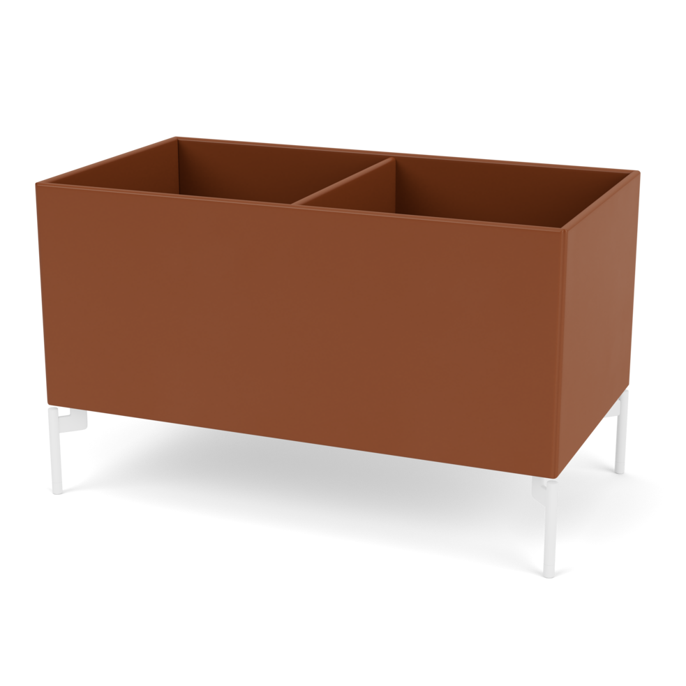 Plantekasse B69,6 cm fra Montana (Dybde: 38 cm, Hazelnut, Inkl. ben – snow)