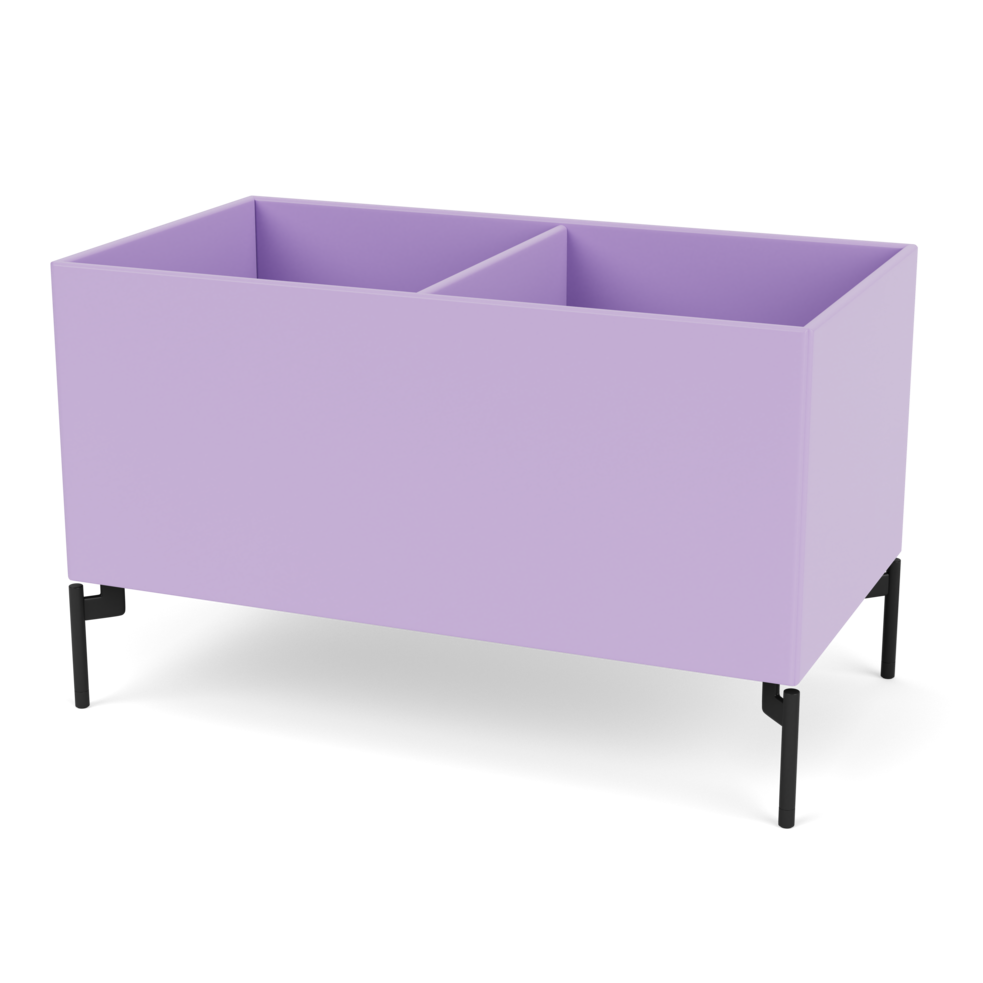 Plantekasse B69,6 cm fra Montana (Dybde: 38 cm, Iris, Inkl. ben – black)