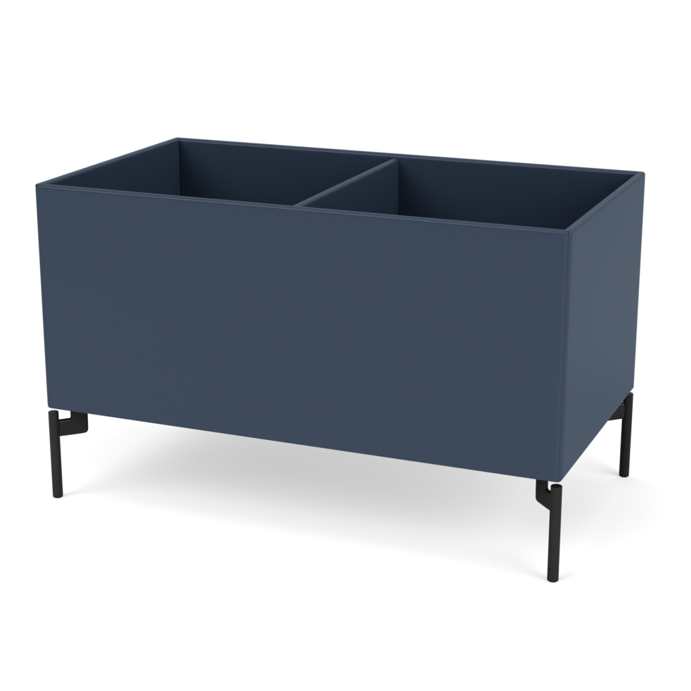 Plantekasse B69,6 cm fra Montana (Dybde: 38 cm, Juniper, Inkl. ben – black)
