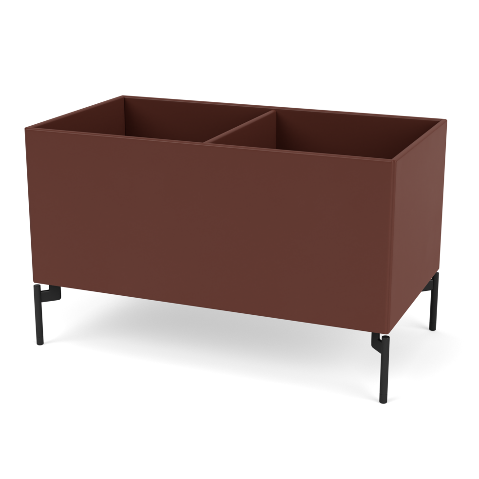 Plantekasse B69,6 cm fra Montana (Dybde: 38 cm, Masala, Inkl. ben – black)