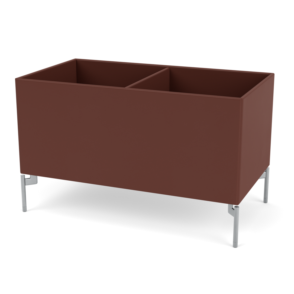Plantekasse B69,6 cm fra Montana (Dybde: 38 cm, Masala, Inkl. ben – krom)