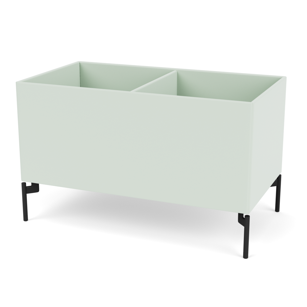 Plantekasse B69,6 cm fra Montana (Dybde: 38 cm, Mist, Inkl. ben – black)