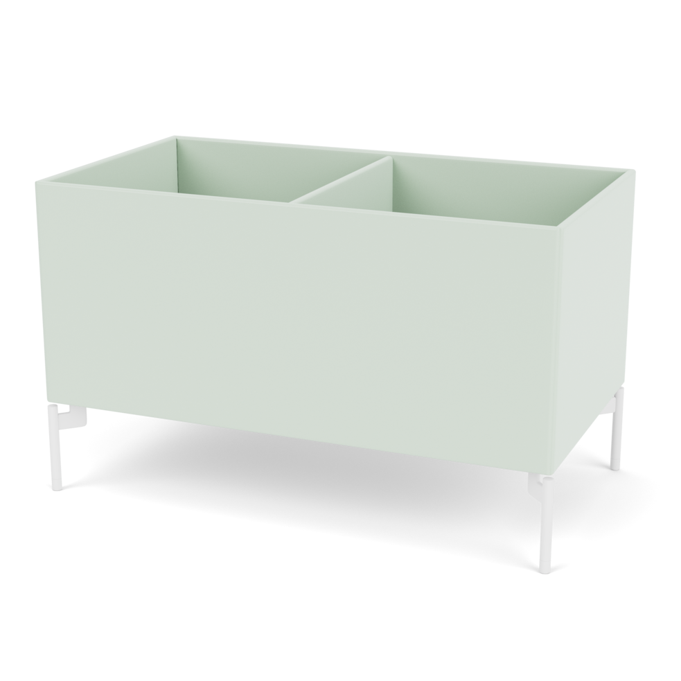 Plantekasse B69,6 cm fra Montana (Dybde: 38 cm, Mist, Inkl. ben – snow)