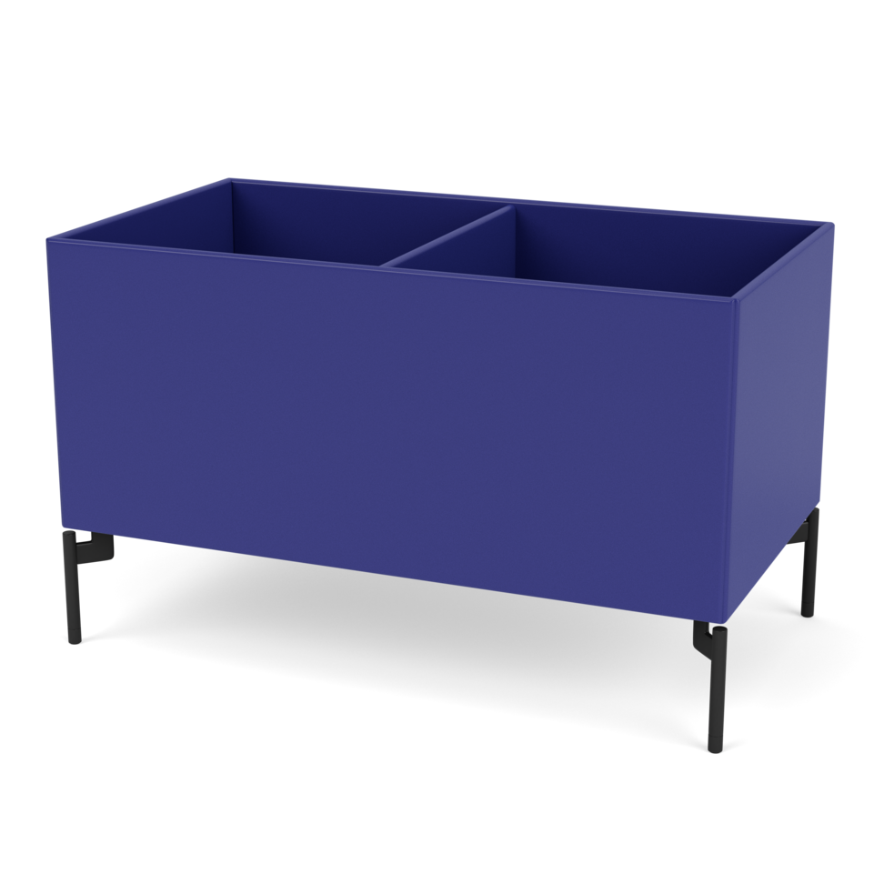 Plantekasse B69,6 cm fra Montana (Dybde: 38 cm, Monarch, Inkl. ben – black)