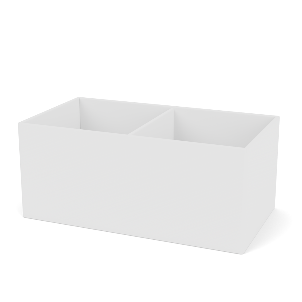 Plantekasse B69,6 cm fra Montana (Dybde: 38 cm, New white, Ingen tilføjelse)