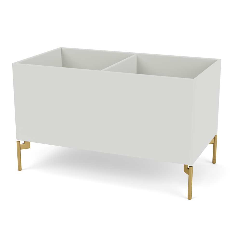Plantekasse B69,6 cm fra Montana (Dybde: 38 cm, Nordic, Inkl. ben – messing)