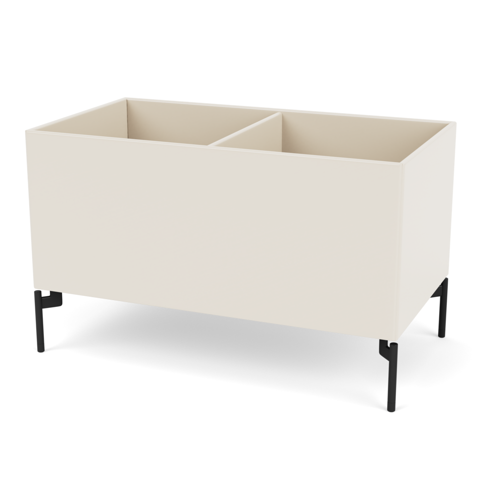 Plantekasse B69,6 cm fra Montana (Dybde: 38 cm, Oat, Inkl. ben – black)