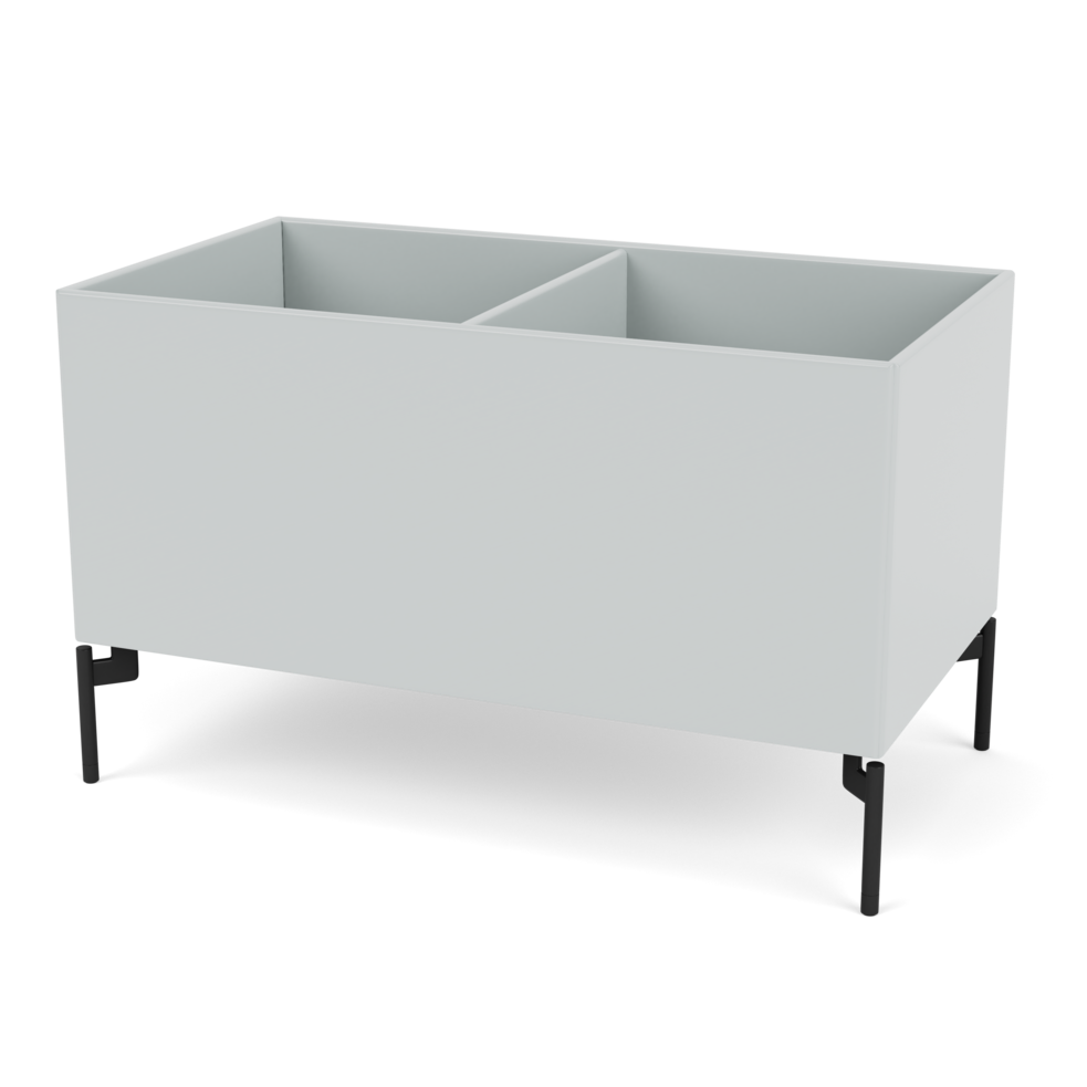 Plantekasse B69,6 cm fra Montana (Dybde: 38 cm, Oyster, Inkl. ben – black)