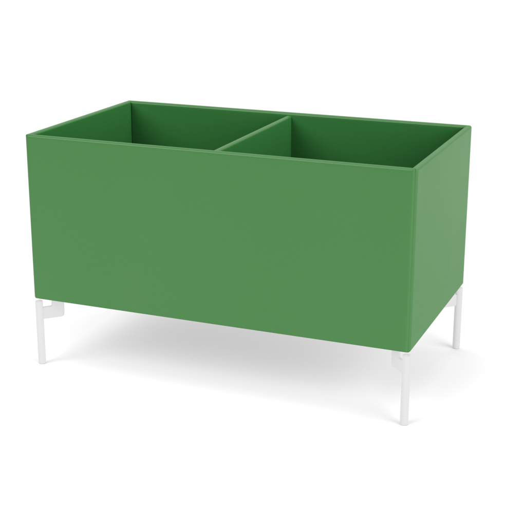 Plantekasse B69,6 cm fra Montana (Dybde: 38 cm, Parsley, Inkl. ben – snow)