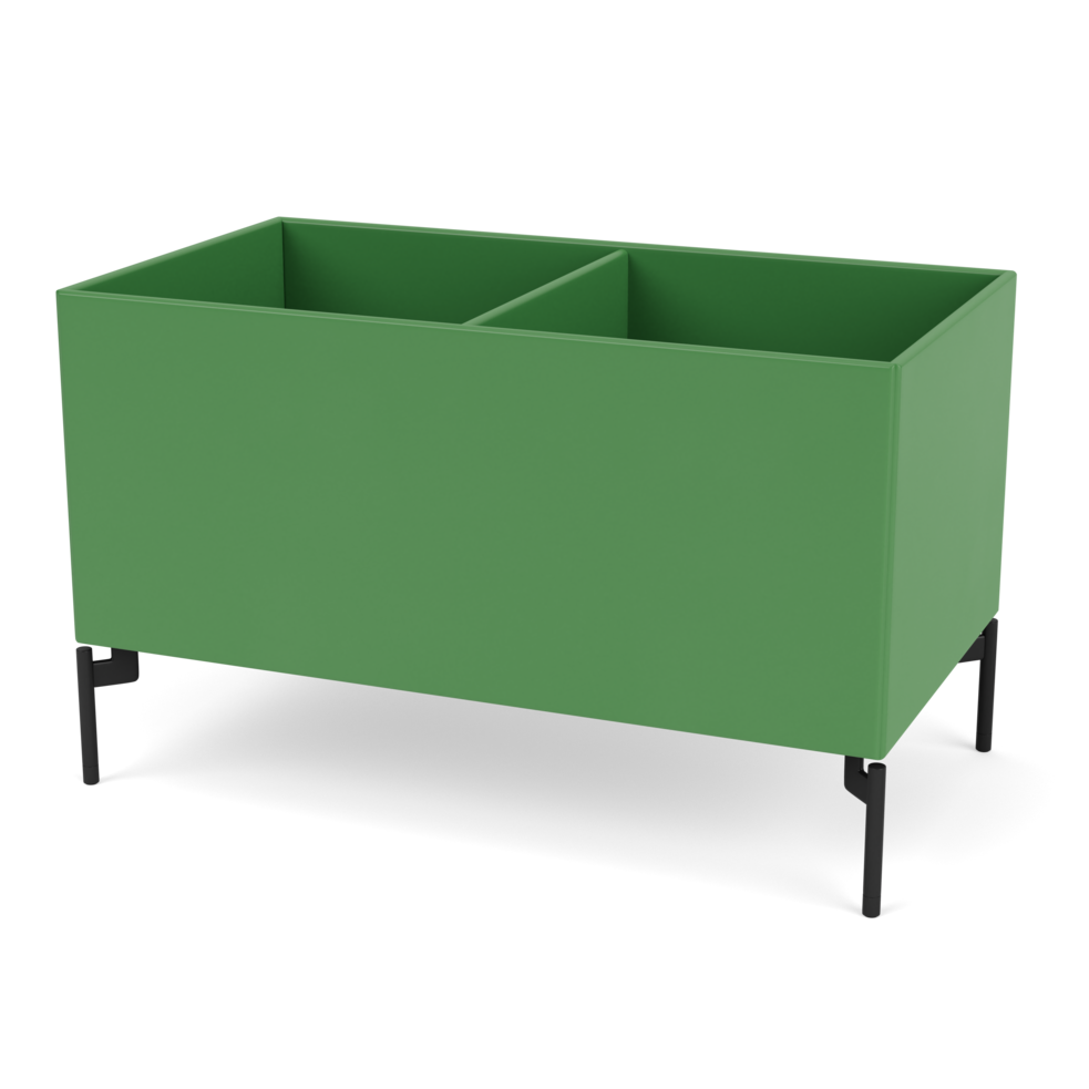 Plantekasse B69,6 cm fra Montana (Dybde: 38 cm, Parsley, Inkl. ben – black)
