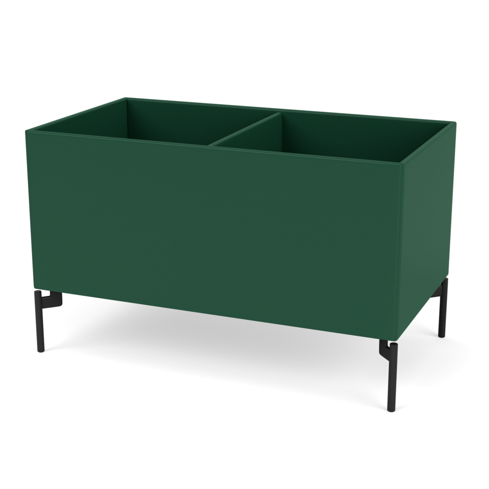 Plantekasse B69,6 cm fra Montana (Dybde: 38 cm, Pine, Inkl. ben – black)