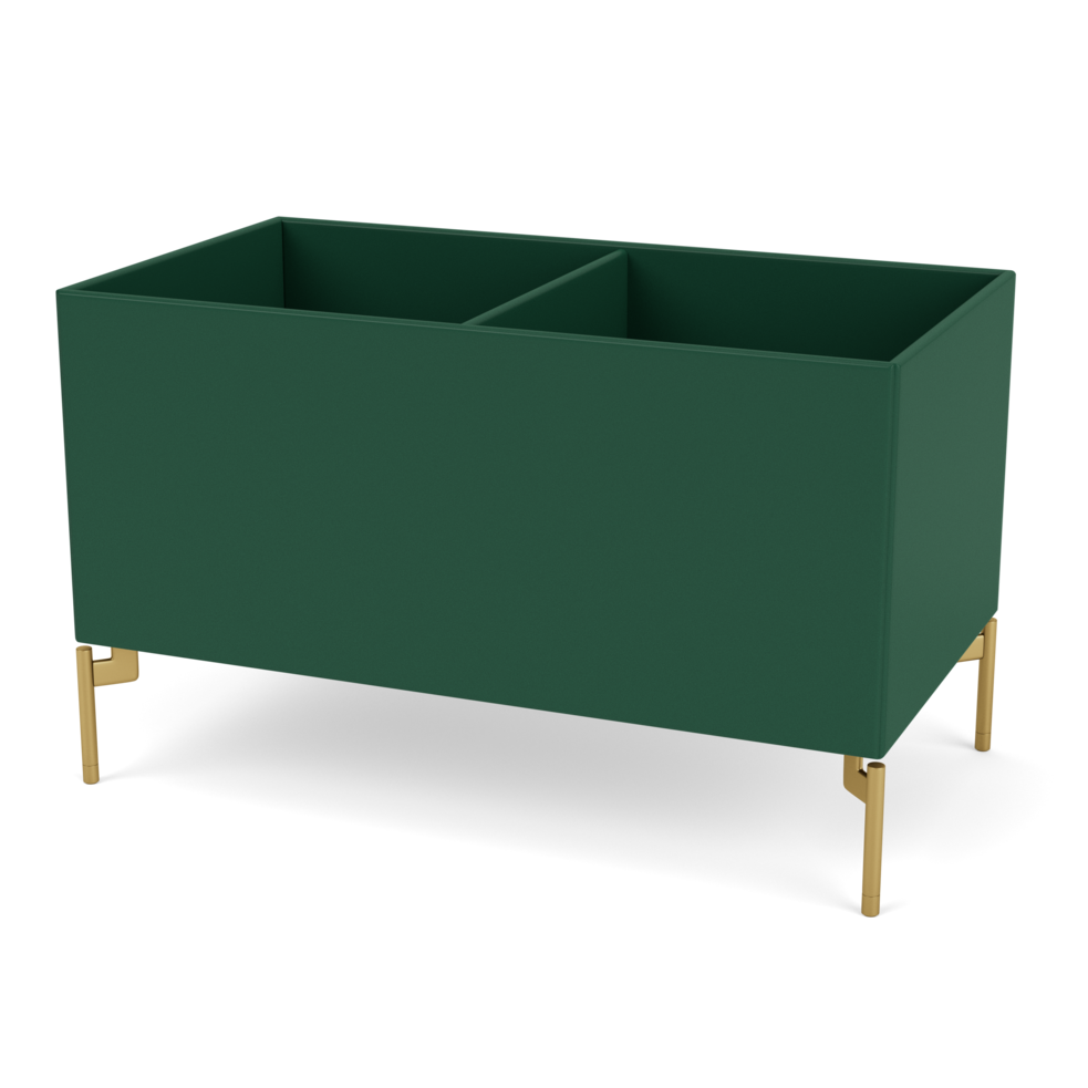 Plantekasse B69,6 cm fra Montana (Dybde: 38 cm, Pine, Inkl. ben – messing)