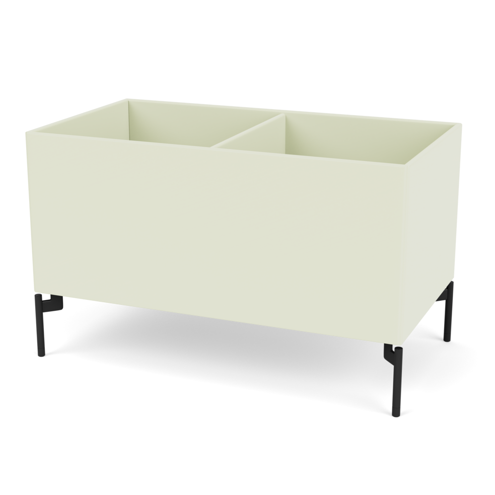 Plantekasse B69,6 cm fra Montana (Dybde: 38 cm, Pomelo, Inkl. ben – black)