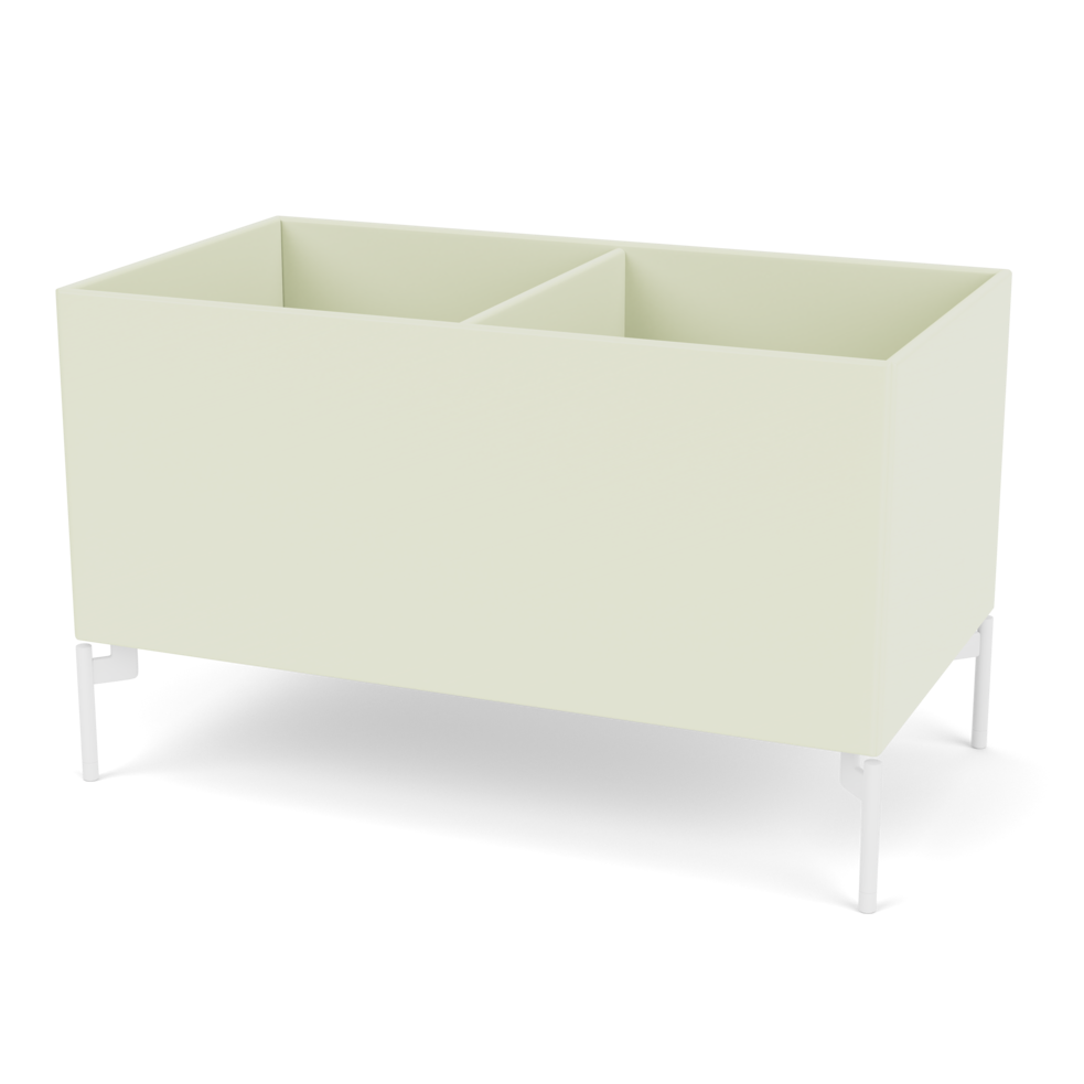 Plantekasse B69,6 cm fra Montana (Dybde: 38 cm, Pomelo, Inkl. ben – snow)