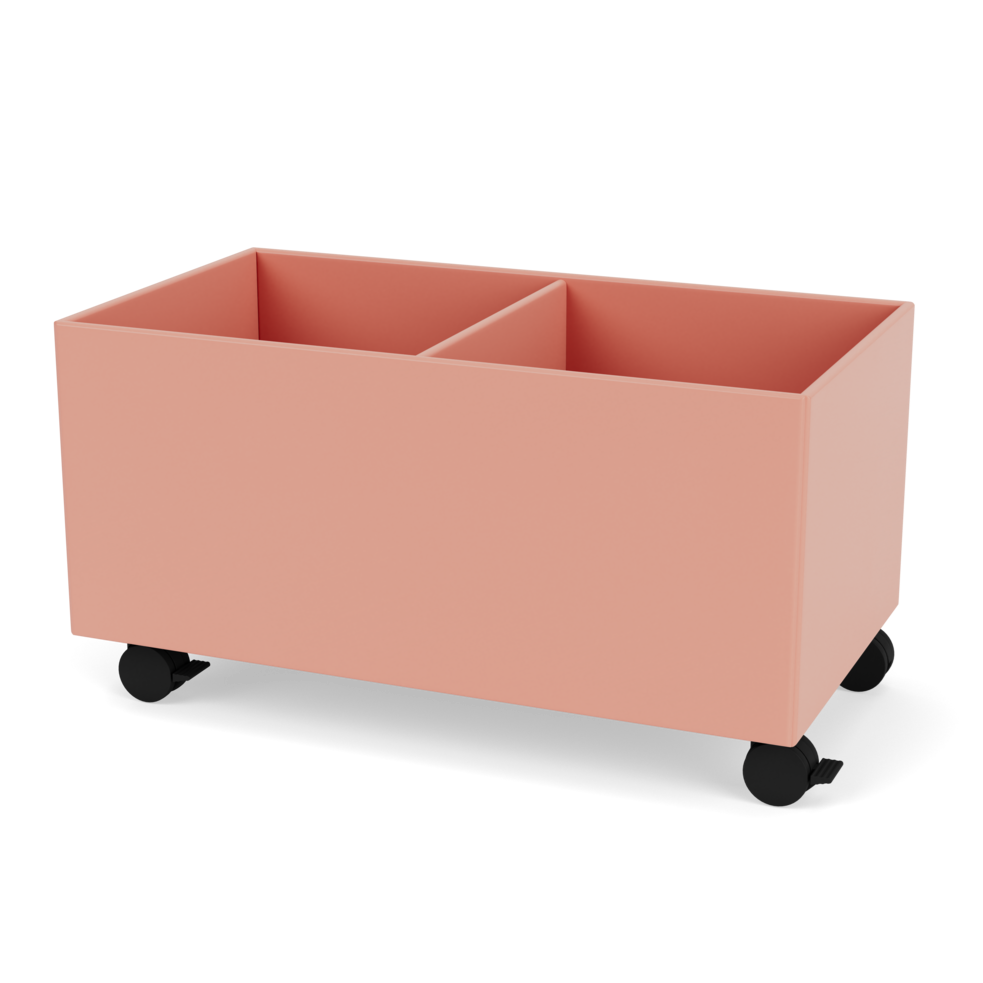 Plantekasse B69,6 cm fra Montana (Dybde: 38 cm, Rhubarb, Inkl. hjul)