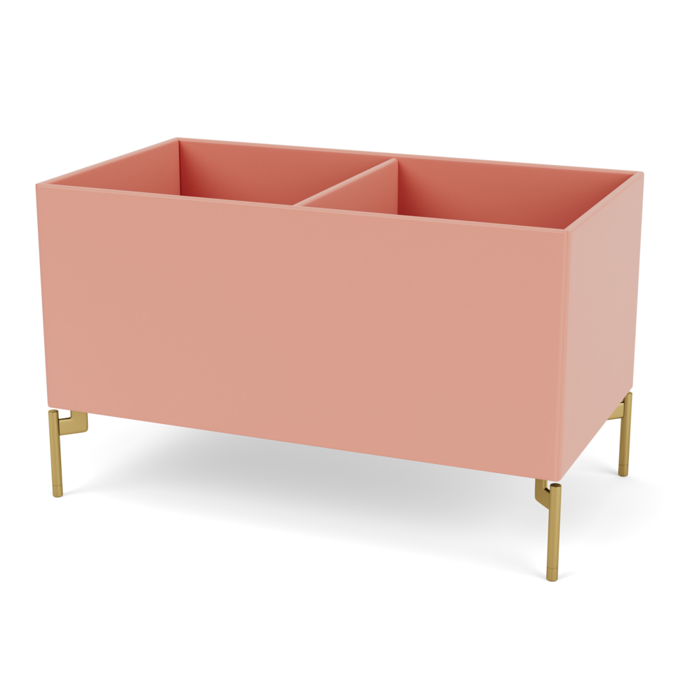 Plantekasse B69,6 cm fra Montana (Dybde: 38 cm, Rhubarb, Inkl. ben – messing)