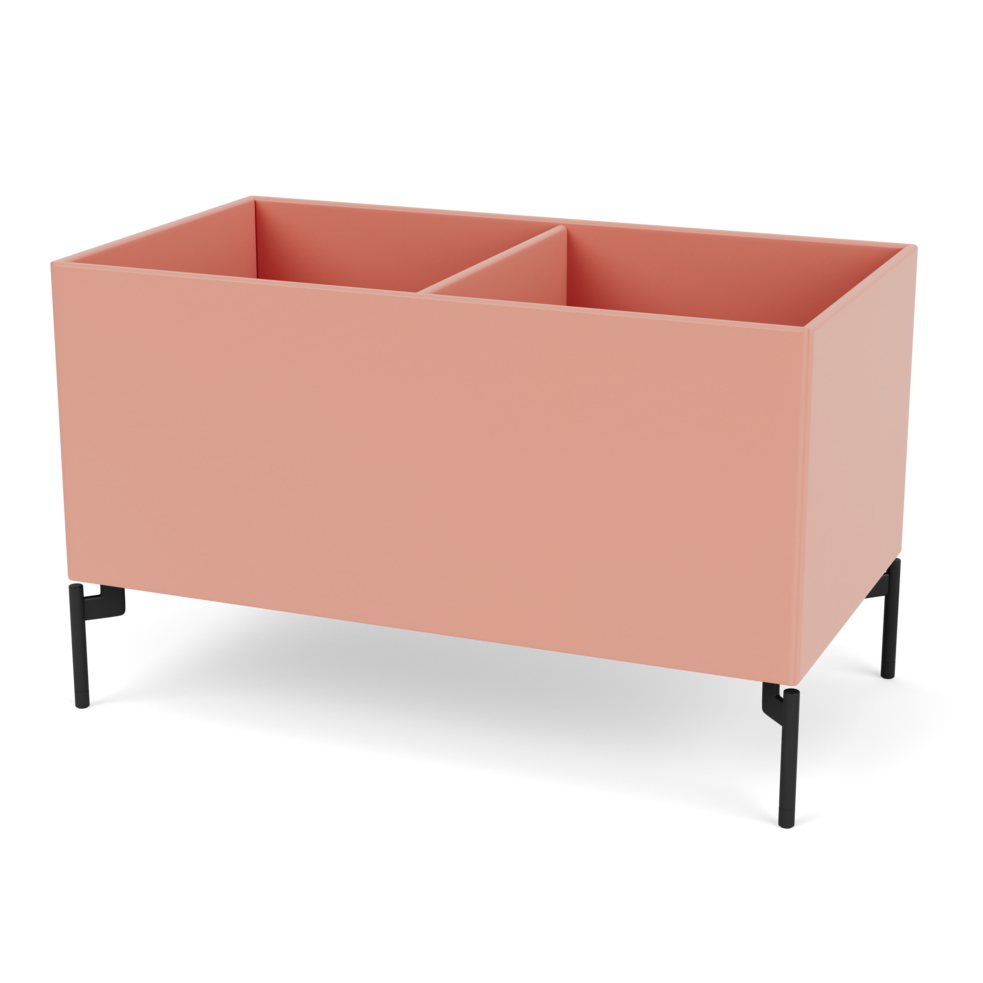 Plantekasse B69,6 cm fra Montana (Dybde: 38 cm, Rhubarb, Inkl. ben – black)