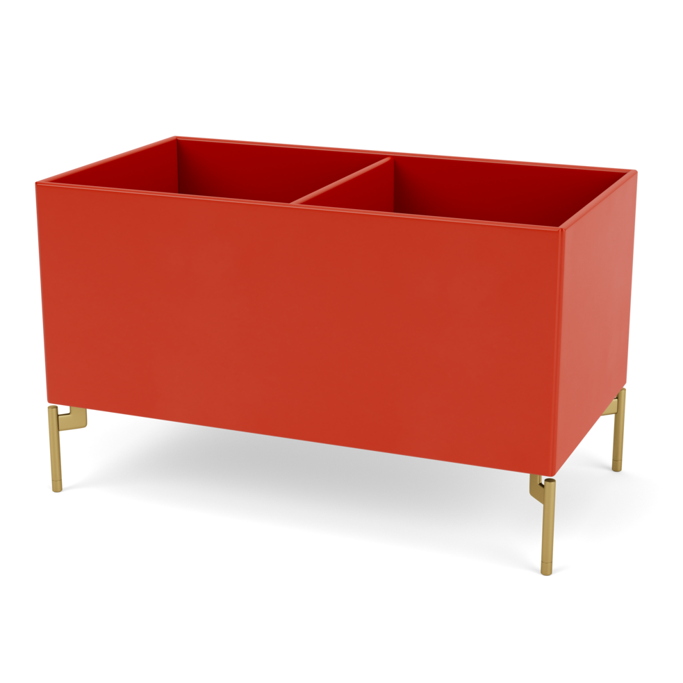 Plantekasse B69,6 cm fra Montana (Dybde: 38 cm, Rosehip, Inkl. ben – messing)