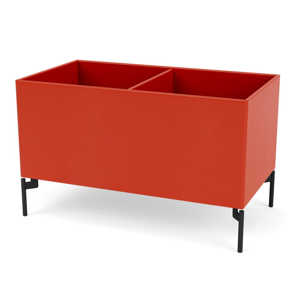 Plantekasse B69,6 cm fra Montana (Dybde: 38 cm, Rosehip, Inkl. ben – black)