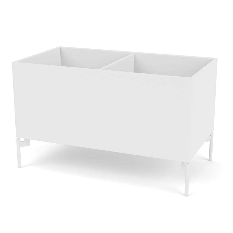 Plantekasse B69,6 cm fra Montana (Dybde: 38 cm, Snow, Inkl. ben – snow)