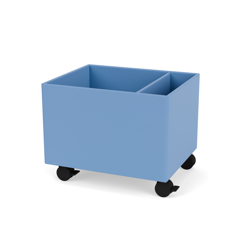 Plantekasse B46,8 cm fra Montana (Dybde: 38 cm, Azure, Inkl. hjul)