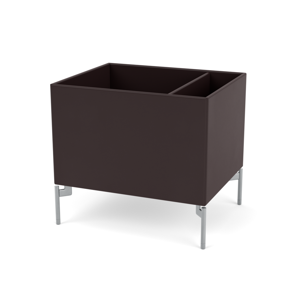 Plantekasse B46,8 cm fra Montana (Dybde: 38 cm, Balsamic, Inkl. ben – krom)