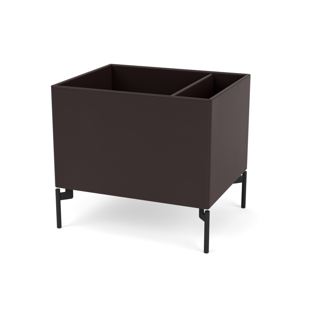 Plantekasse B46,8 cm fra Montana (Dybde: 38 cm, Balsamic, Inkl. ben – black)
