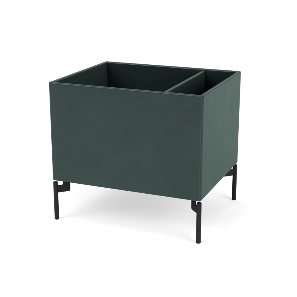 Plantekasse B46,8 cm fra Montana (Dybde: 38 cm, Black Jade, Inkl. ben – black)