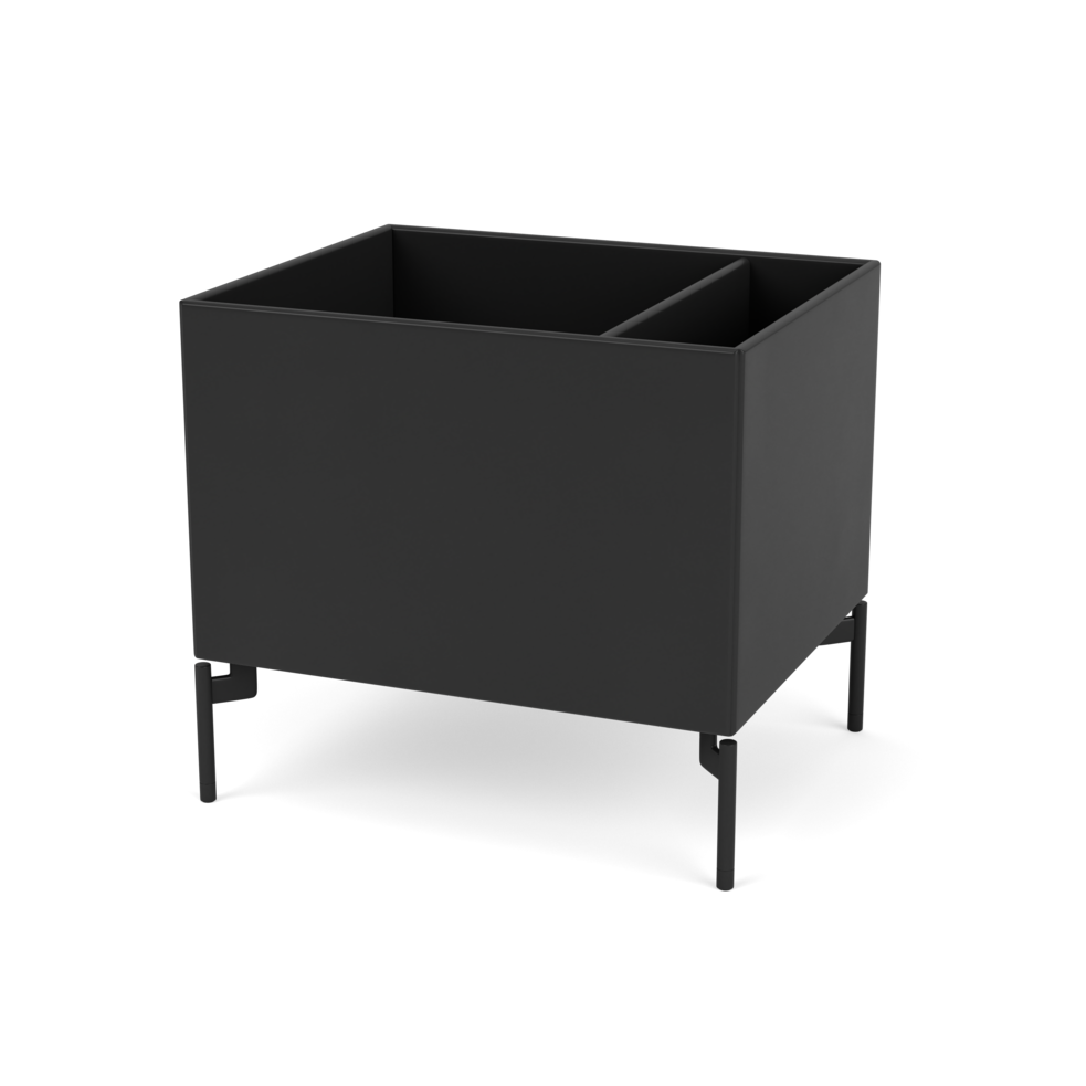 Plantekasse B46,8 cm fra Montana (Dybde: 38 cm, Black, Inkl. ben – black)