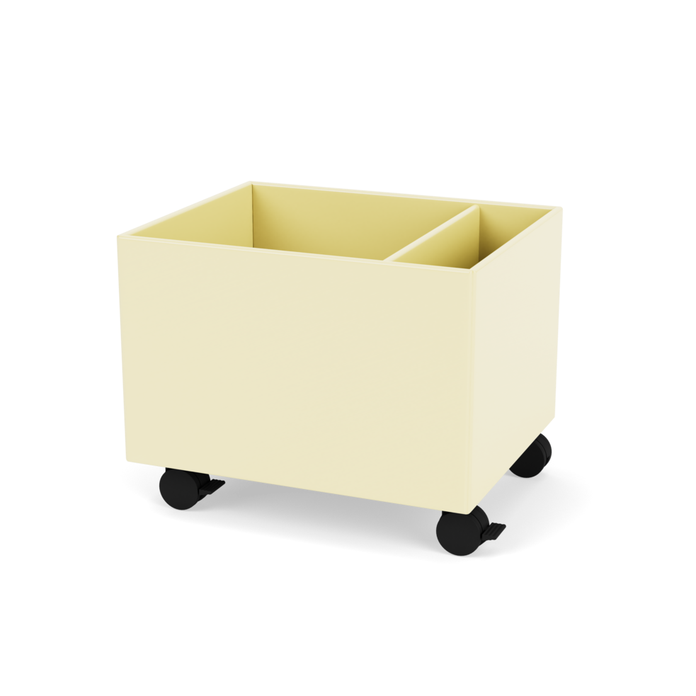 Plantekasse B46,8 cm fra Montana (Dybde: 38 cm, Camomile, Inkl. hjul)