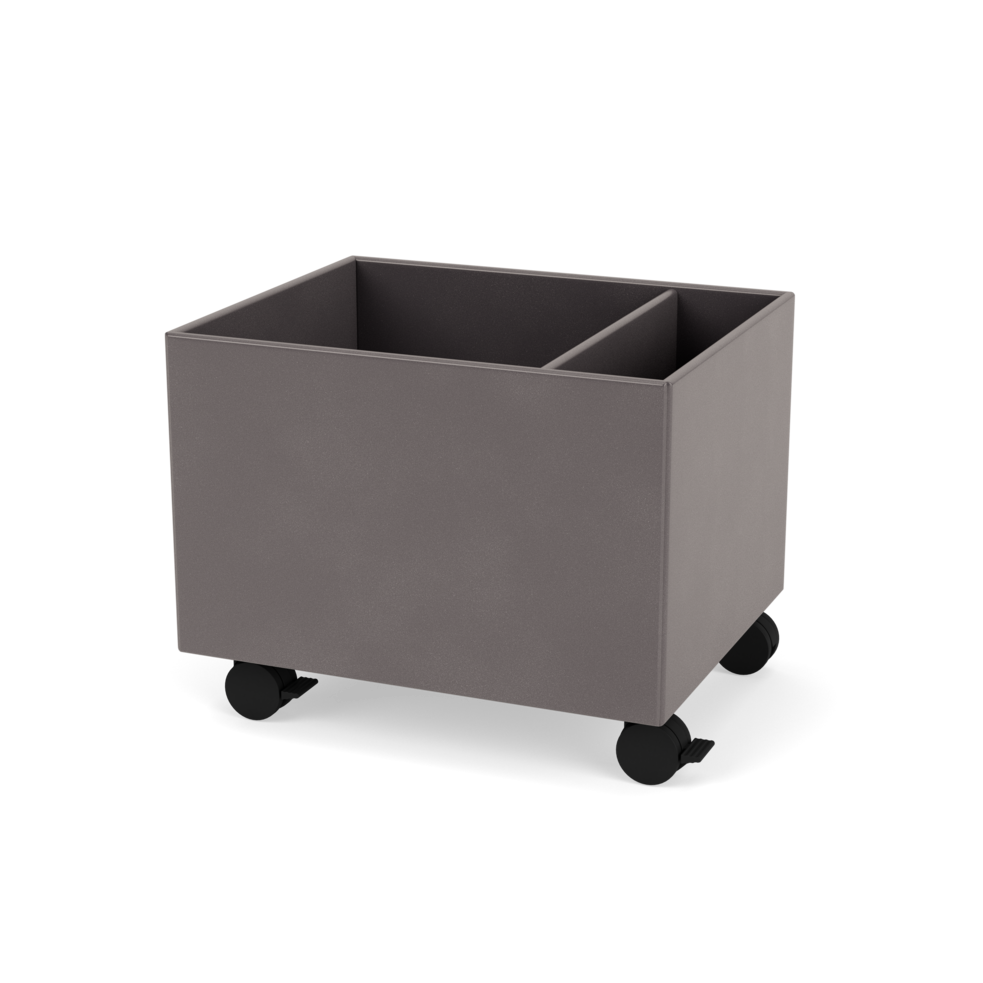 Plantekasse B46,8 cm fra Montana (Dybde: 38 cm, Coffee, Inkl. hjul)