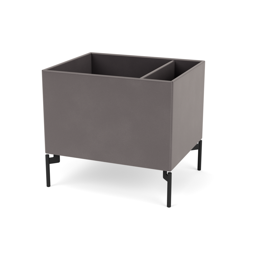 Plantekasse B46,8 cm fra Montana (Dybde: 38 cm, Coffee, Inkl. ben – black)