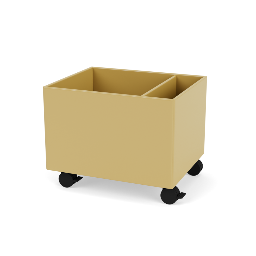 Plantekasse B46,8 cm fra Montana (Dybde: 38 cm, Cumin, Inkl. hjul)